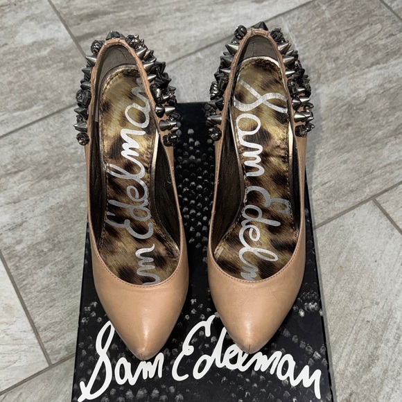 Size 6- Roza Nude- Spike Heels- Sam Edelman - Picture 3 of 10